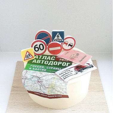 Торт "Покорительнице дорог" купить - раменское.сладкоежкин.рф