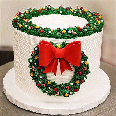 «Рождественский венок» купить - раменское.сладкоежкин.рф