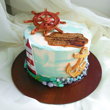 Торт "Нашему капитану" купить - раменское.сладкоежкин.рф